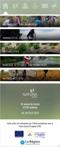 Le site de Naturascop : accueil 