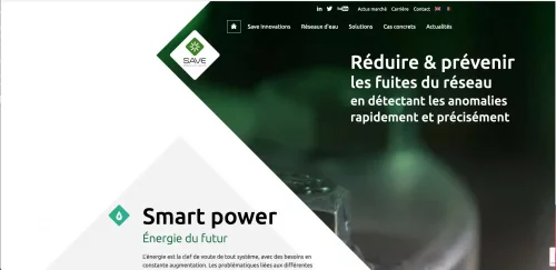 Site web Save Innovitation : accueil 