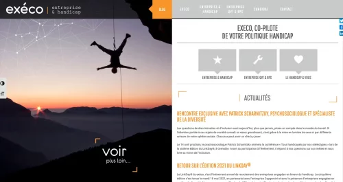 Site web Execo : Accueil 