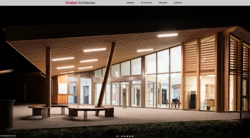 capture d'écran du site CHABAL Architecture 