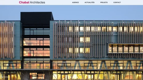 capture d'écran du site CHABAL Architecture