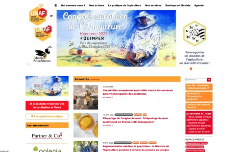 Site UNAF Apiculture : accueil 