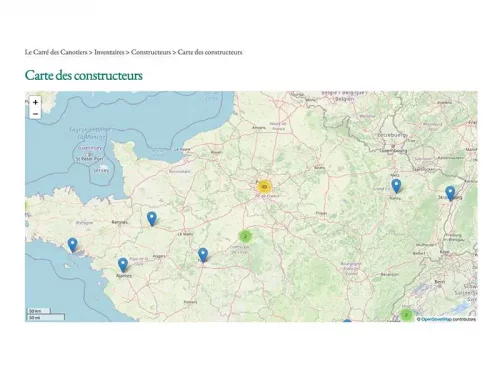 Le site de Carré des Canotiers : Carte des constructeurs 