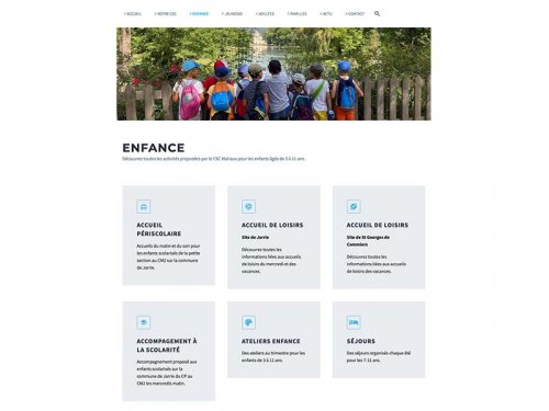 Le site du CSC Malraux : Enfance
