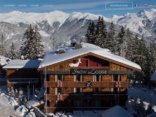 l'image d'accueil du site Snowlodge